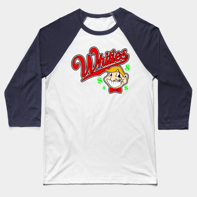 Caucasians Baseball Whities Baseball T-Shirt by Fuzzy Bear